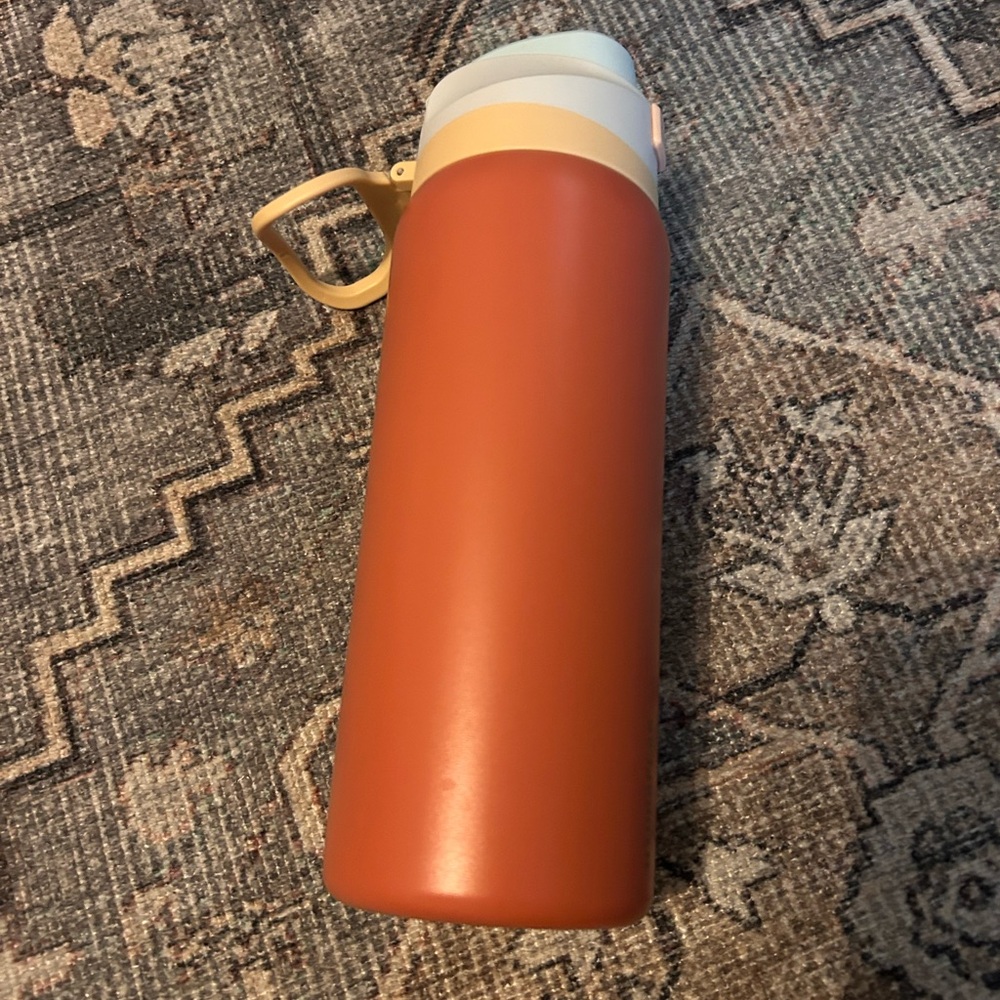 Rust Orange Insulated Water Bottle